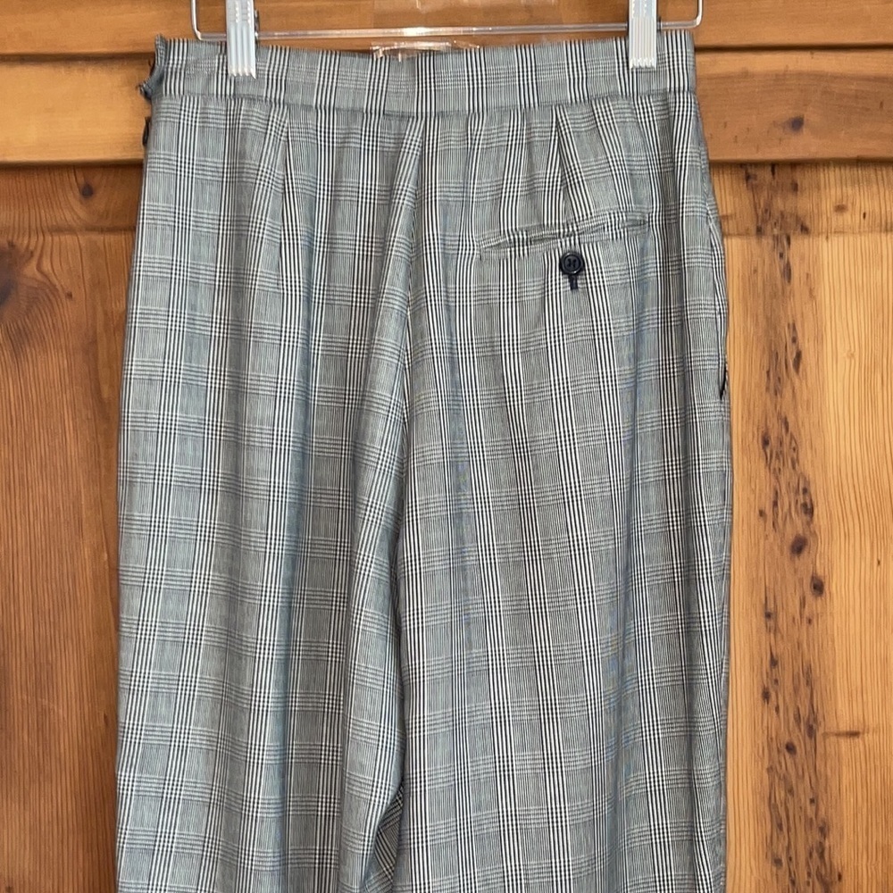 Lauren Ralph Lauren Glen Check High Waisted Cuffed Pants Sz. 8 Petite - Picture 5 of 14